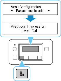 figure : Appuyez sur le bouton Configuration.